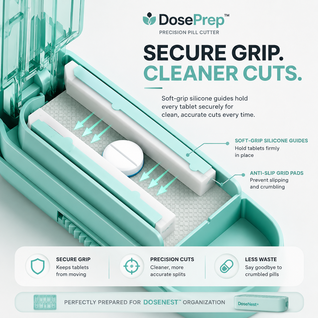 DosePrep™ – Precision Pill Cutter