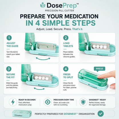 DosePrep™ – Precision Pill Cutter