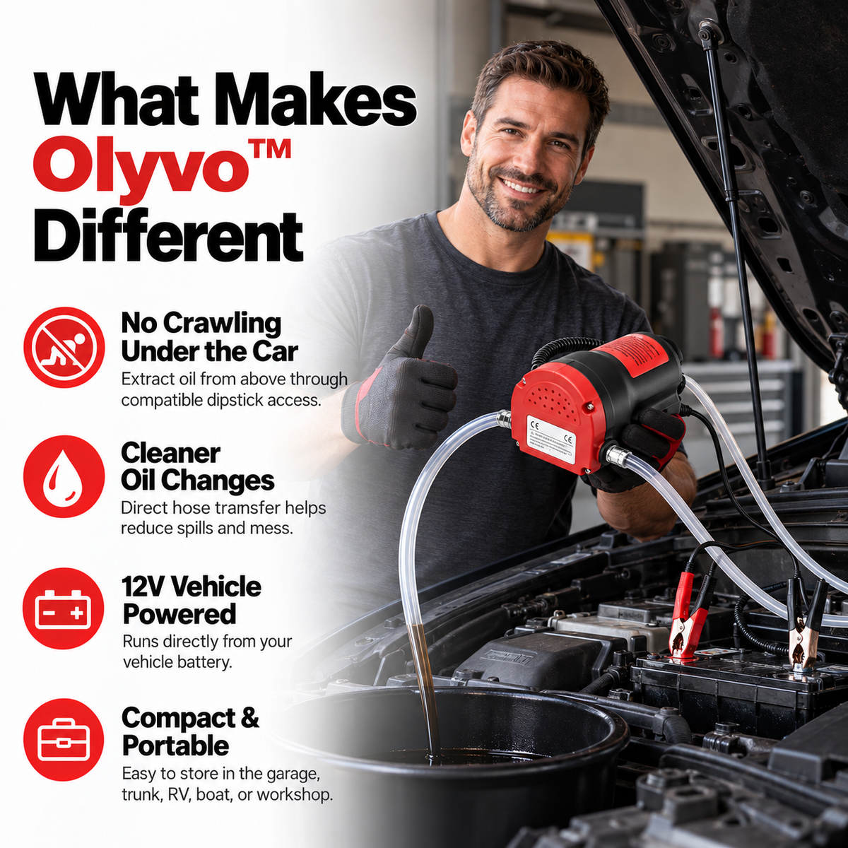 Olyvo™ - 12V Smart Oil Extractor