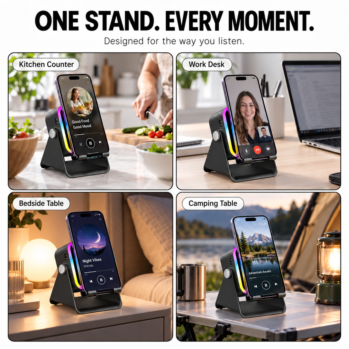 Soniva™ - Instant Audio Speaker Stand