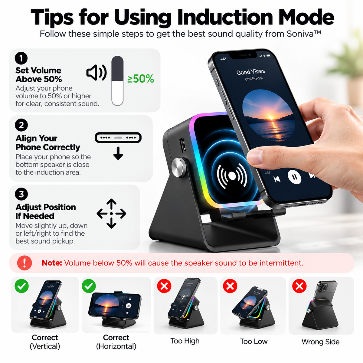 Soniva™ - Instant Audio Speaker Stand