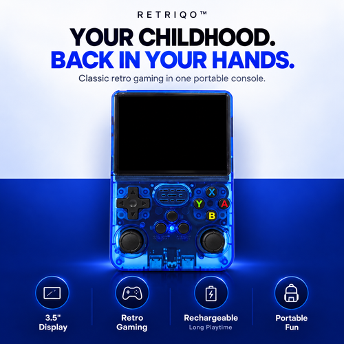Retriqo™ - Portable Retro Gaming Console