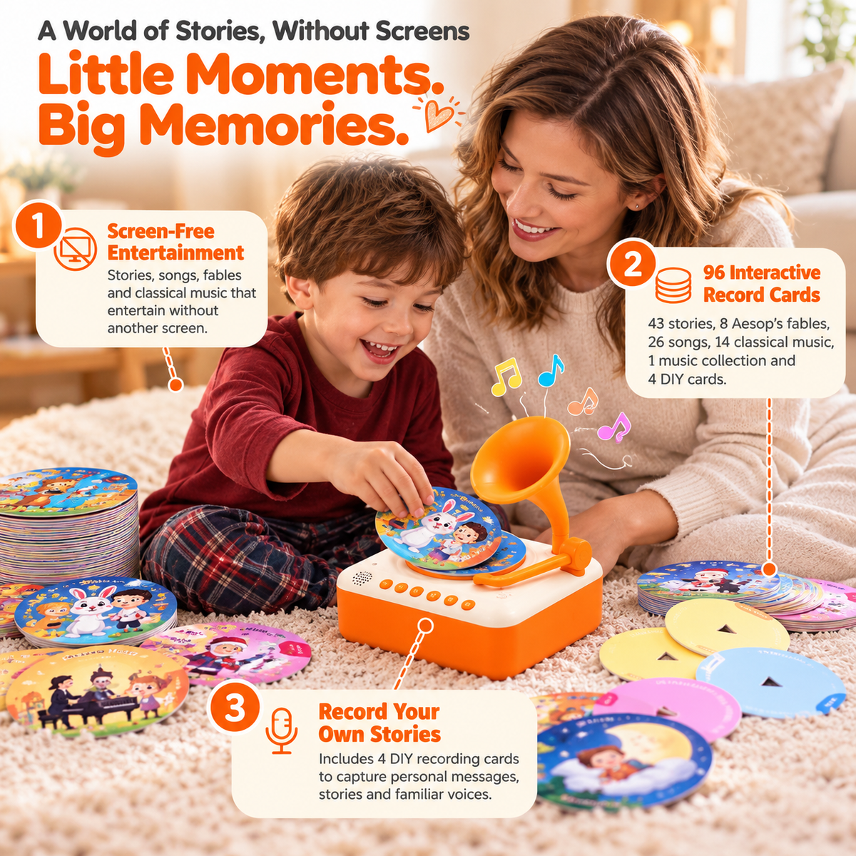 Talegro™ — Kids Interactive Storytelling Record Player